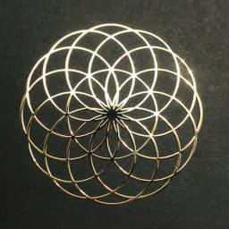 Flower of Life Metal Patch Phone Case Back Sticker Pyramid Model Decoration Sticker