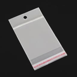 100pcs 50pcs Self Sealing Plastic Bags Transparent Small Poly OPP Jewelry Gift Packing Self Adhesive Candy Packaging Hanging Bag