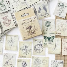 45Pcs Beautiful Scenery & Colorful Cloud Stickers Set for Journal Diary Scrapbooking Cute Stationery Decoration