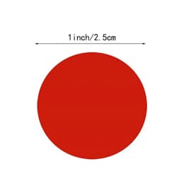 500 Pcs/Roll Chroma Labels Stickers Color Code Dot Labels Stickers 1 Inch Round Red, ,Yellow,Blue,Pink,Black,Stationery Stickers