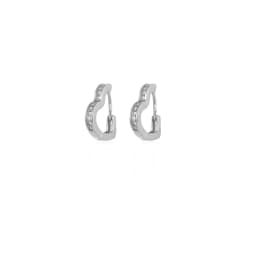 CRMYA Gold Silver Filled Several Sizes Hoop Earring CZ Zircon Heart Higgle Earrings For Women Jewelry Wholesale Aretes De Mujer