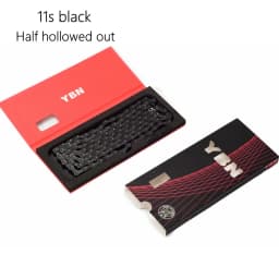 YBN Bicycle Chain Ultralight Black Gold Silver Half All Hollow 10 11 12 Speed Chain MTB Mountain Road Bike Chain for Shimano