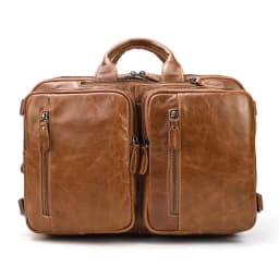 Men Business Briefcase Soft Genuine Leather Man Laptop Handbag 3 Use Multifunctional Cowhide Shoulder Messenge bag For Male Tote