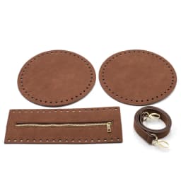 1Set Handmade Handbag Bag Set Leather Bag Bottoms With Hardware Package Accessories HandBag Shloulder Straps DIY Women Backpack
