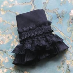 Gothic Retro Black Detachable Sleeve Fake Cuffs Multi Layer Lace Patchwork Princess Sweater Decorative Wristband Dropshipping