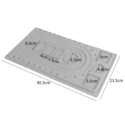Flocked Bead Board Plate For DIY Bracelet Necklace Beading Jewelry Making Organizer Tray Design Craft Measuring Tool Accessories