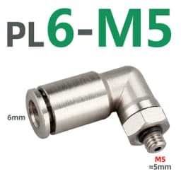 PL brass nickel-plated metal pneumatic connector 1/8" 1/4" 3/8" 1/2" external thread hose air compressor high pressure connector