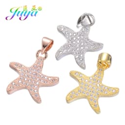 Juya DIY Jewelry Components Cz Paved Glitters Locket Heart Key Charm Pendant Accessories For Women Fashion Jewelry Making