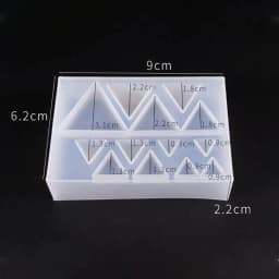 DIY Earrings Pendant Gemstone Making Silicone Mould Triangle Round Epoxy Mold UV Resin Crafts Molds