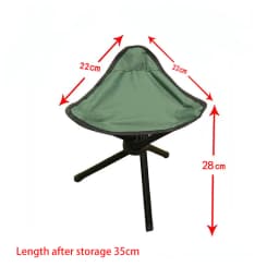 Outdoor Leisure Portable Folding Chair Three-Legged Stool Camping Travel Picnic Outdoor Activities Fishing Accessories
