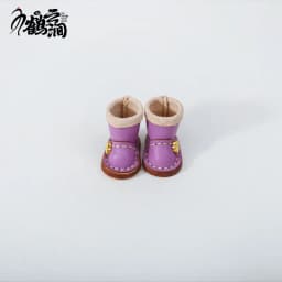 New 1/12bjd Bjd Doll Shoes High Top Handmade Leather Cowhide Boots Obitsu 11 Shoes OB11 Size GSC Doll 11cm Body 9