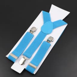 Hot Sale Solid Color Elastic Leather Children Suspenders Adjustable Straps For Kids Boy Girl Shirt Pants Skirt Classic Accessory