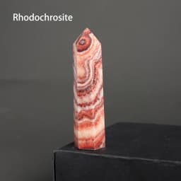 7-8cm Natural Crystal Point Quartz Rainbow Wand Crystal Column Rose Quartz Rock Mineral Specimen Home Decor Reiki Healing stone