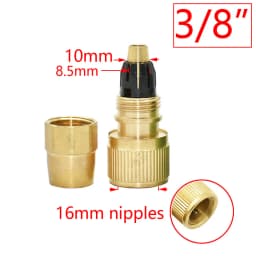 1/2 3/4 5/8 1" Thread Quick Connector Brass Garden Watering Adapter Drip Irrigation Copper Hose Quick Connector Fittings 1 Pcs