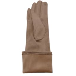 Gloves winter ladies gloves suede long 35CM arm suede fashion suede touch screen thick black gray beige dark blue brown light gr