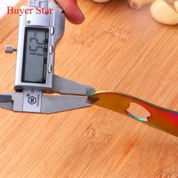 2in1 Gold Stainless Steel Garlic Press Crusher Cooking Tools Kitchen Gadgets Home Metal Bottle opener чеснокодавка Пивной штопор