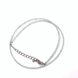Natural Crystal quartz agate tourmaline Stone 2-3mm Cutting beads Mini necklaces Bracelet are suitable for men and women gifts