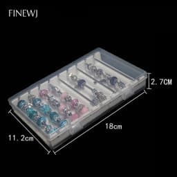 Acrylic Jewelry Charm Beads Storage Box for Trollbeads Bracelet Ring Holder Organizer Tray Diy Finding Display Stand Rack Case