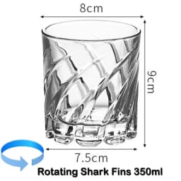 Rotating Whiskey Glass Old Fashioned Glass for Drinking Bourbon,Scotch,Cocktails or Tea,Whisky