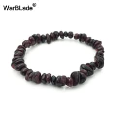 Natural Gem Stone Bracelet Amethyst Irregular Stretch Chip beads Nuggets Quartz Bracelets Bangles Crystal Wristband For Women