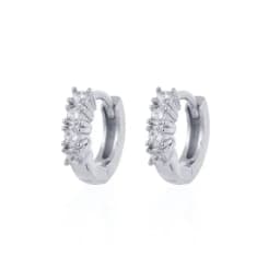 CRMYA Gold Silver Filled Several Sizes Hoop Earring CZ Zircon Heart Higgle Earrings For Women Jewelry Wholesale Aretes De Mujer