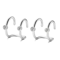 1Pcs/15 Pcs Stainless Steel Ear Cuff Helix Cartilage Clip On Wrap Earrings Fake Nose Ring Non-Piercing Adjustable Men Women