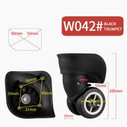 Luggage Wheel Replacement Wheels Suitcase Accessories Universal Casters Rolling Luggage Suitcase Wheeled Accessories Bags Caster