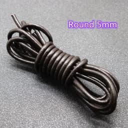 2m/Lot Brown Genuine Leather Cord 1/2/3/4/5/6/8mm Round Flat Leather Strap Rope String for DIY Bracelet Necklace Jewelry Making