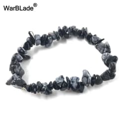 Natural Gem Stone Bracelet Amethyst Irregular Stretch Chip beads Nuggets Quartz Bracelets Bangles Crystal Wristband For Women