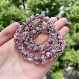 10pcs/lot Multiple Colors 10mm Murano Transparent Glass Beads Lampwork Loose Beads for Bracelet Necklace DIY Jewelry Making