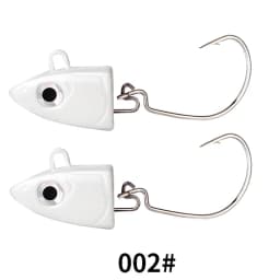 FTK Soft Black Minnow Head 5g 12g 25g Soft Lure Jig Bait Bass Pike Fishing Silicone Baits Crank Hook Jigging Bass Zander