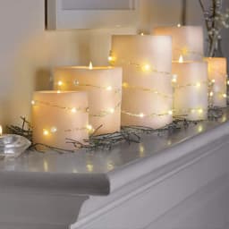LED Pearl Copper Wire String Lights 2M 5M 10M Battery Power Garland Home DIY Fairy Lamps For Wedding Party Holiday Gifts