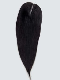 Human Hair Topper With 4 Clips In Silk Top Skin Base Virgin European Hair Toupee for White Women Hairpiece