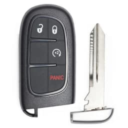 KEYECU GQ4-54T 433MHz 4A Chip For Jeep Cherokee 2014 2015 2016 2017 2018 2019 2020 Durango Chrysler 4/5 Buttons Car Remote Key