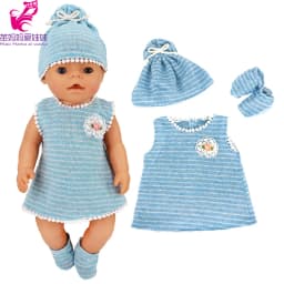 43 Cm Baby Doll Clothes Rompers for 17 Inch Baby Doll Suit Costume Set