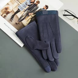 Suede Man Winter Keep Warm Touch Screen Gloves Fashion Add Cashmere Outdoor Windproof Mens Gloves Leisure Cycling Gloves