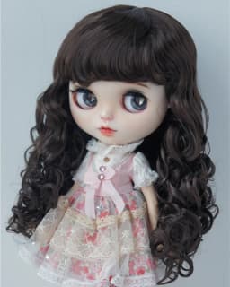 JD311 9-10inch 10-11inch Synthetic mohair BJD wigs Long European wave Blythes Doll hair
