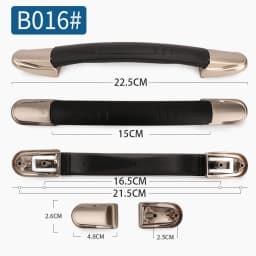 SUZAOZHE Suitcase Luggage Replacement Handle Travel Suitcase Handle Strap Factory Replacement Zinc Alloy Grip Carry Grip
