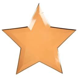 8pcs Colorful Gold Foil Star Disposable Tableware Kids Birthday Favors Decoration Paper Plates Wedding Birthday Party Supplies