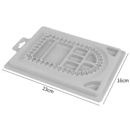 Flocked Bead Board Plate For DIY Bracelet Necklace Beading Jewelry Making Organizer Tray Design Craft Measuring Tool Accessories