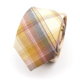 Men's Check Stripe 6cm Tie 100% Cotton Neckties Gift For Man Plaid Series Wedding Party Gift Accessories Women's Anime Tie