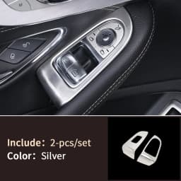 Silver Interior for Mercedes W205 AMG Coupe AMG C205 2 Doors C260 C300 C200 Mercedes C Class Accessories W205 Interior