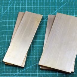 1pcs H62 Brass Block Brass Plate Knife Handle Guard Heat Sink Material DIY Customize Service