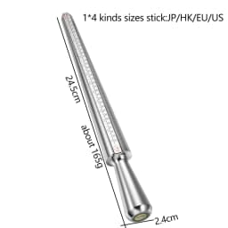 10 Style Finger Sizes Measuring Equipment Metal Stick Ring Sizer Ring Stick Enlarger Mandrel Gauge Tools Set For Jewelry Making