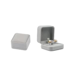 Bulk Sale Wedding Ring Storage Box Earring Studs Pendant Necklace Set Jewelry Gift Box Packaging Organizer Case Grey Velvet Kit