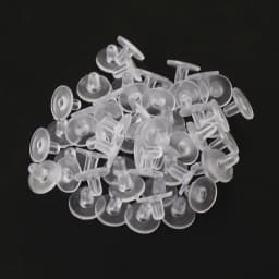 100pcs/lot Clear Soft Silicone Rubber Earring Backs Safety Bullet Stopper Rubber Jewelry Accessories DIY Parts Ear Plugging