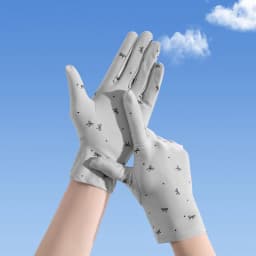 Summer Women Sunscreen Sun Protection Ice Silk Thin Breathable Anti-UV Soft Outdoor Driving Cycling Cute Lovely Quick Dry Gloves