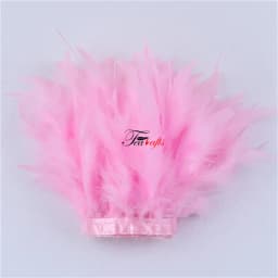 Fluffy Marabou Turkey Feathers Trims DIY Needlework Plumes On Ribbon Wedding Dress Accessories Decorative Feathers For Crafts