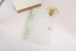 A6/A5 Pink Blue Purple Binder Notebook Cover & Photo Sticker Collect Book Diary Agenda Planner Paper School Stationery