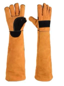 Anti-bite Safety Gloves For Dog Cat Reptile Glove Long Leather Pets Grasping Biting Protective Glove Gardening Work Train Gloves